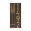 Frank Lloyd Wright, arbre de vie, plaque verticale moderne, standard, 1 ligne-126077332-126079015-126347474
