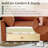 Eleen 5-piece 112.6"W Chenille Modular Sectional, Seat Underneath Storage Basket, 2 Storage Ottomans-1120723778