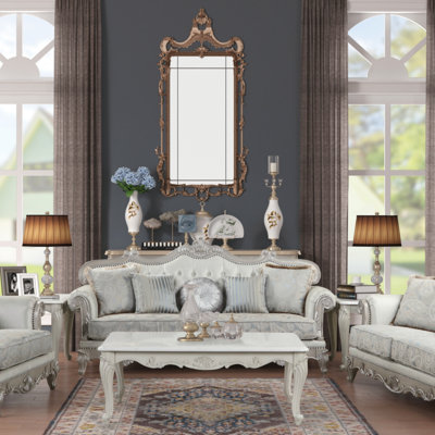 Causeuse de style traditionnel toscan en bois