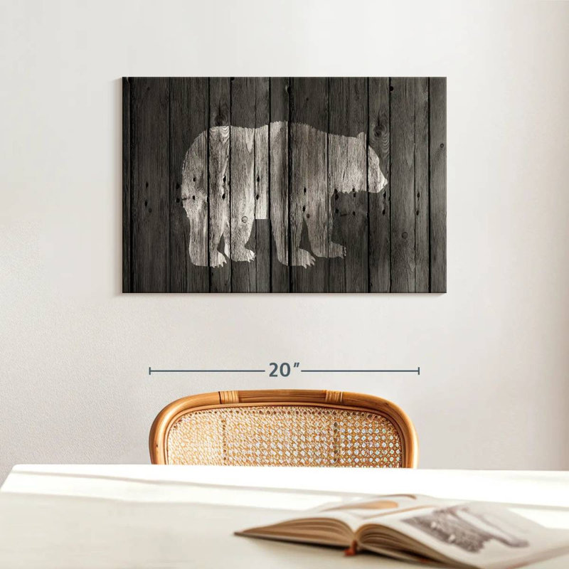 Bear Lodge, 16" H x 24" W