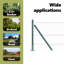 Vidaxl Hexagon Fence Green Steel-114621418