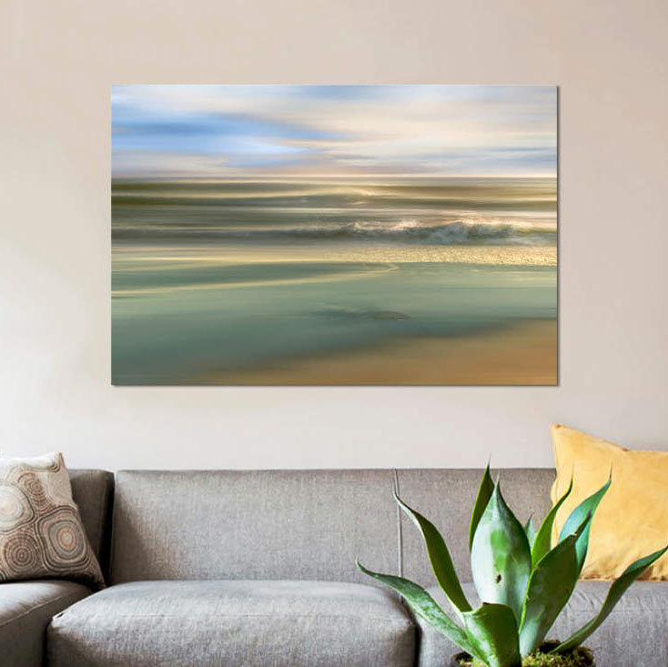 «Topaz Light», reproduction sur toile, H 40 po x l 60 po x P 1,5 po, Pas de tapis, Toile tendue