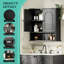 Armoire de salle de bain murale blanche-1255625029