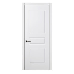 3 Panel White Laminate Interior Door Pre-Hung Left/Right