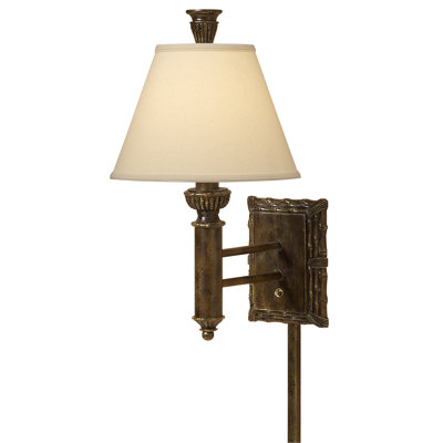 Dark Bamboo Single Wall Lamp