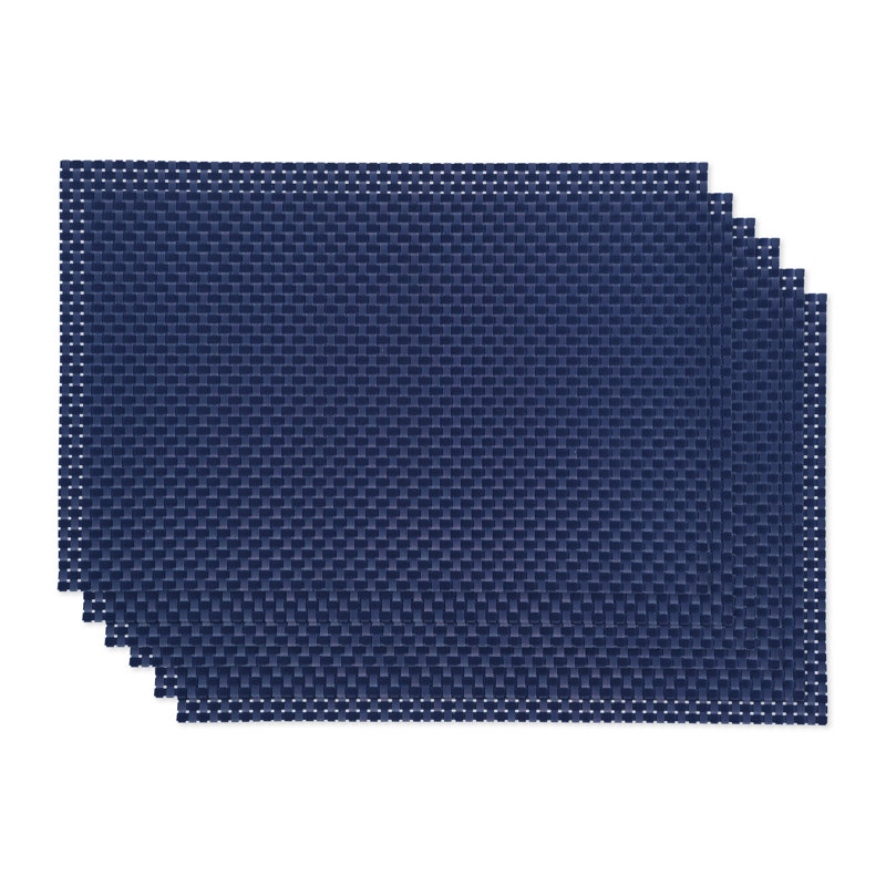 Napperon en vinyle 18 po Mull, Bleu