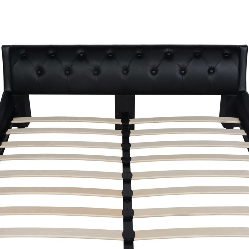 Lucio Bed, Kingsize (5'), Black