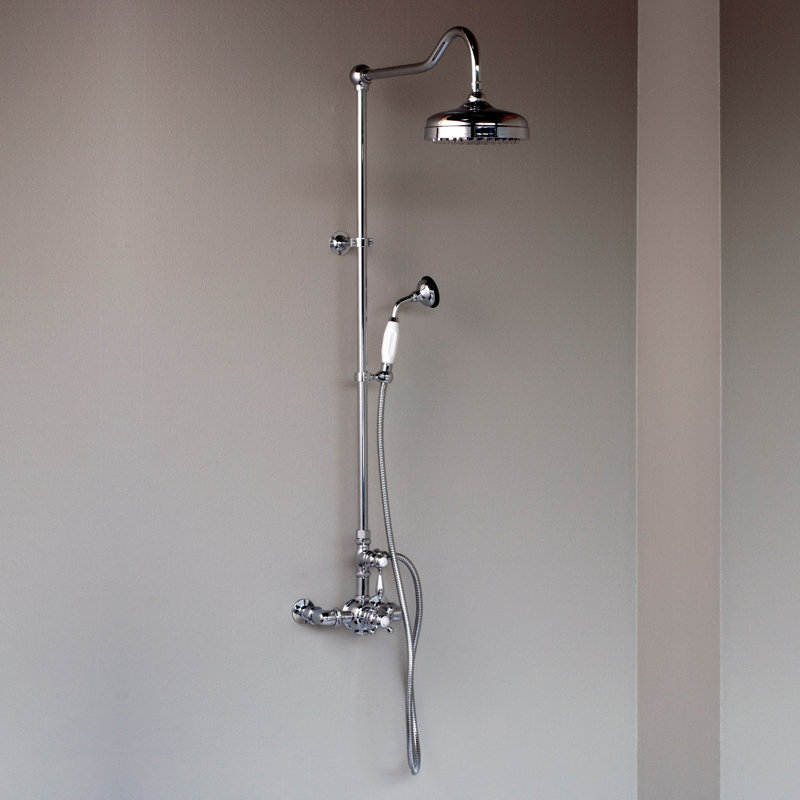Système de douche thermostatique exposé (P1085) par Strom Living, Bronze frotté à l'huile