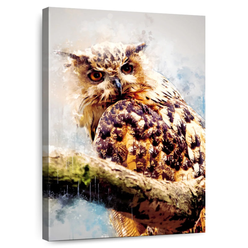 Owl Looking, 24" H x 16" W