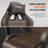 Soontrans Gaming Chair with Footrest Computer Ergonomic Office Chair with Massage Lumbar Support & Headrest, High Back Vintage Game Chair for Adults and Kids, Brown-1138300049