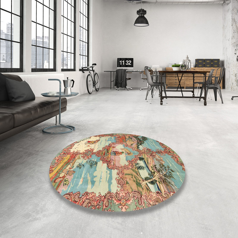 Oriental Indoor Rug, Round 6'
