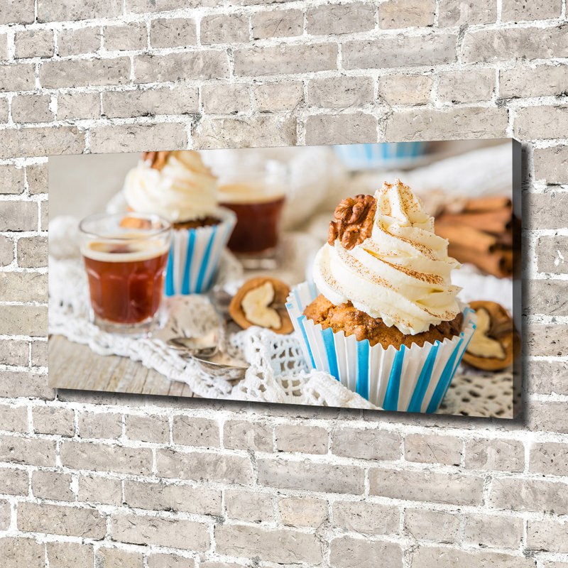 Cupcakes - Print, Wrapped Canvas, 70cm H x 140cm W x 2cm D
