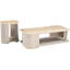 Table basse Delorenzo en marbre beige et chêne crème-2011109290