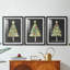 Christmas Holiday Art II - reproduction sur mesure encadrée de qualité supérieure - 3 pièces-2089060211-2089060213