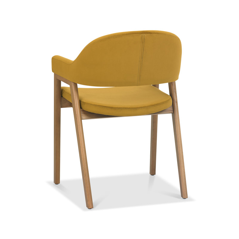 Anayalee 49cm H Upholstered Upholstered Back Armchair, Mustard