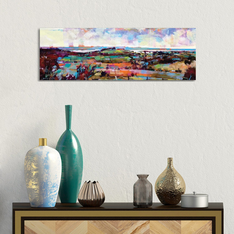 The Severn From Blakeney Hill by Doug Eaton - Panoramic Painting on Canvas, Wrapped Canvas