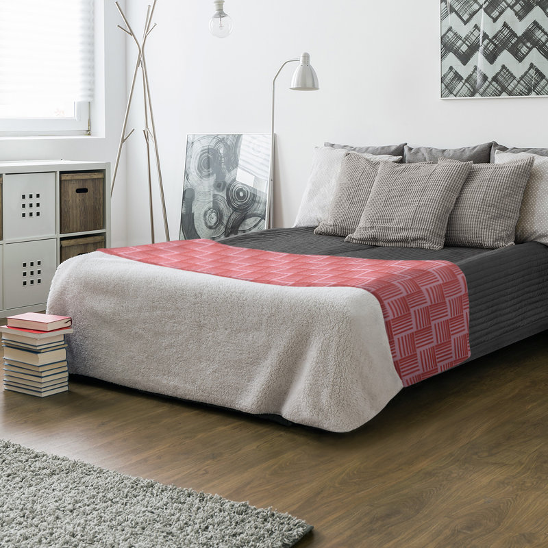 Sewn Throw Blanket, 60" W x 80" L, Coral