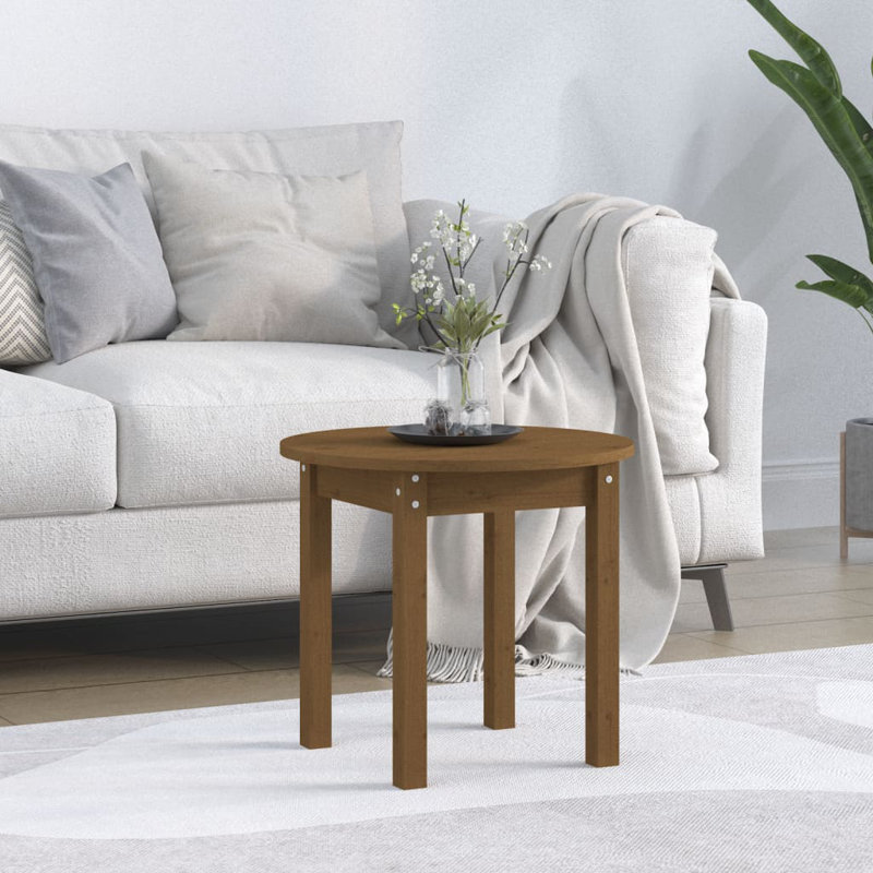 Amylynn Solid Wood Four Leg Coffee Table, 40cm H x 45cm W x 45cm D, Brown
