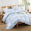 Housse de couette noire Andency pour très grand lit (104 x 90 pouces), ensemble de housse de couette à volants 3 pièces, housse de couette ferme en microfibre à volants avec fermeture à glissière-124609543-124609536