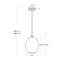 Luminaire suspendu simple Artemis (verre)-105805711-105805712