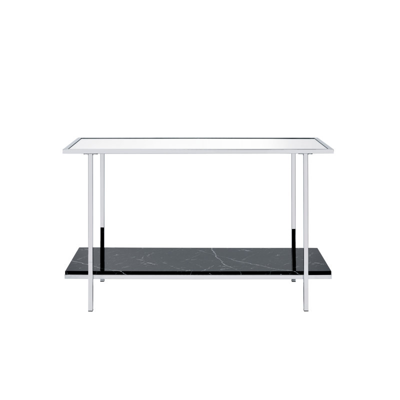 Ahmet 48'' Glass Top Console Table