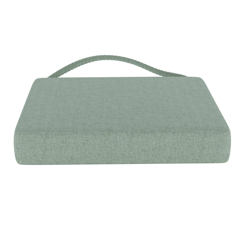 Sunbrella® Indoor/Outdoor Dining Chair Cushion, Canvas Spa Sunbrella® Canvas