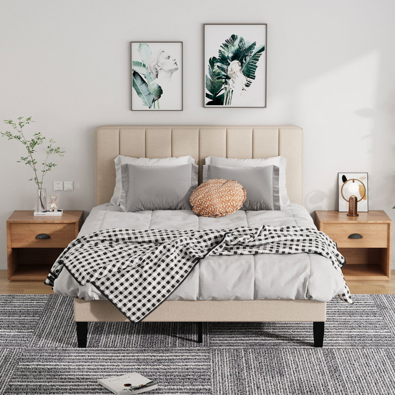 Upholstered Panel Bed