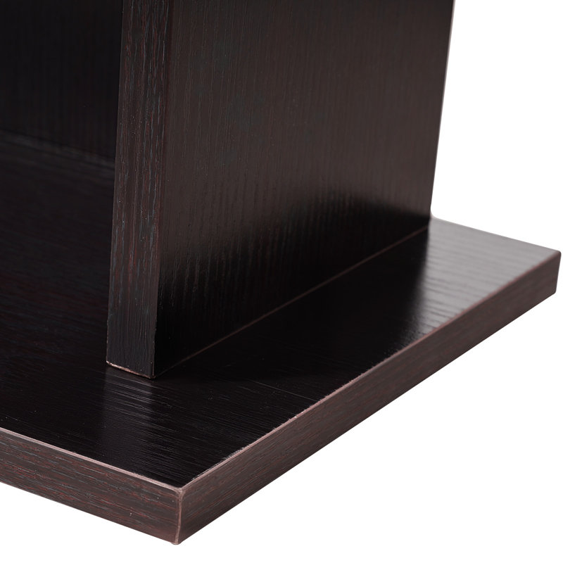 Media Storage Cabinet, 8-Tier DVD Shelf Organizer, 55.91 x 8.66 x 51.18 in Multimedia Storage Organizer for CDs, DVDs, Books & Games, CD Shelf for Living Room, Home Office, Recording Room, Brown