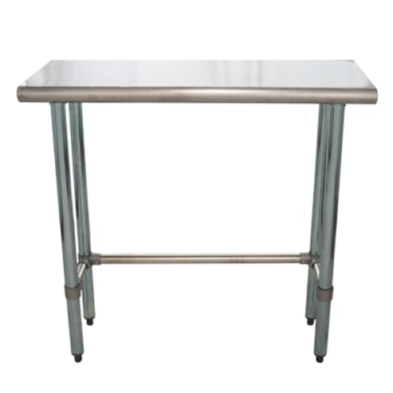 Express KitchQuip 35"H X 30"W X14"D Stainless Steel Commercial Work Prep Table, 35"H x 30"W x 14"D