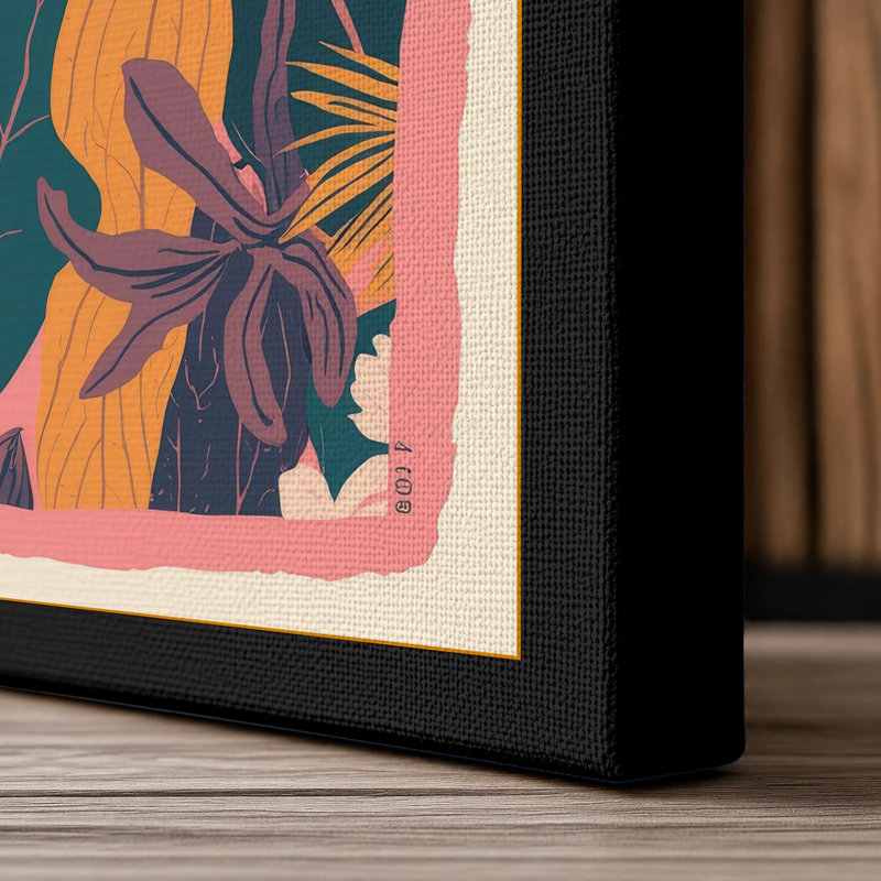 Bloom Botanical - Wrapped Canvas, 30x20 - 76.2 x 50.8 cm, Black Border