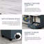 39.4" Wood Folding Dining Table With 4 Wheels, Folding Dining Table With Storage Rack And 1 Drawers