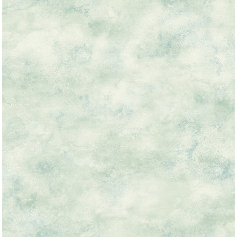 Rouleau de papier peint texture l 32,8 pi x l 20,5 po roxen Perrone, Sarcelle / blanc cassé