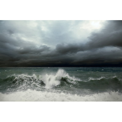 View Of Storm Seascape by Yuran-78 - Wrapped Canvas Print