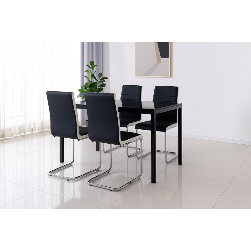 4 - Person Dining Set, 75cm H x 120cm W x 70cm D