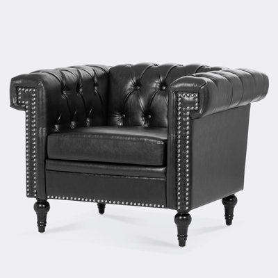 Charlirae 32.09'' Wide Tufted Armchair -  Alcott HillÂ®, 1D1A430A055B49538166D6B21F8C9132