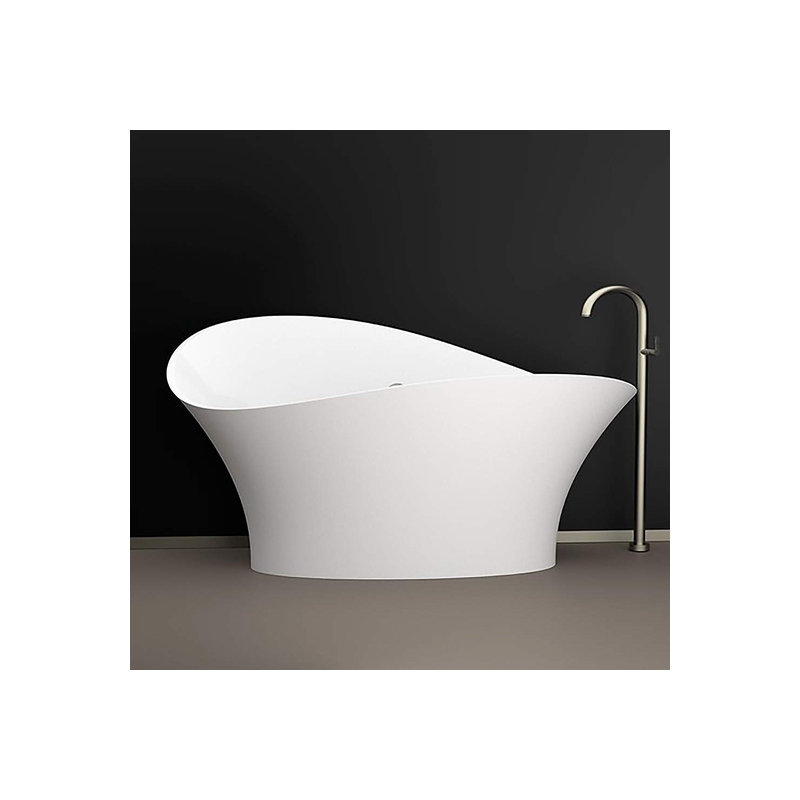 Vivian 68.9'' L Freestanding Soaking Bathtub, White