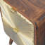 Avora Embossed 2 Drawer Chestnut Mykonos