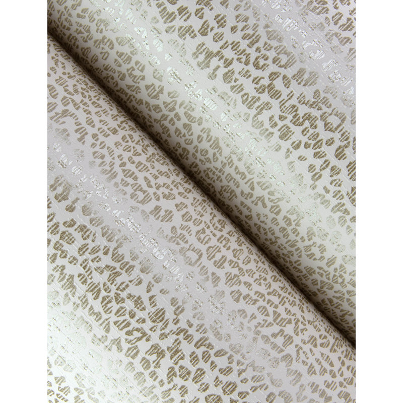 Soul Indigo Animal Print Wallpaper, Gold