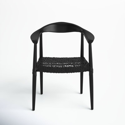 Kazbah Genuine Leather Acacia Armchair