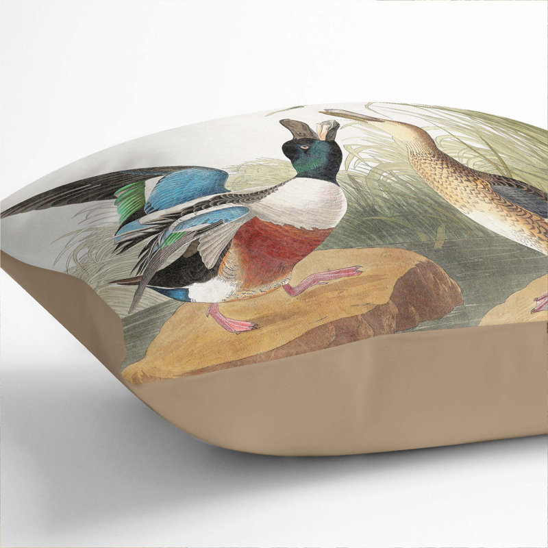 Square Throw Cushion, 40cm H x 40cm W x 15cm D, Stone