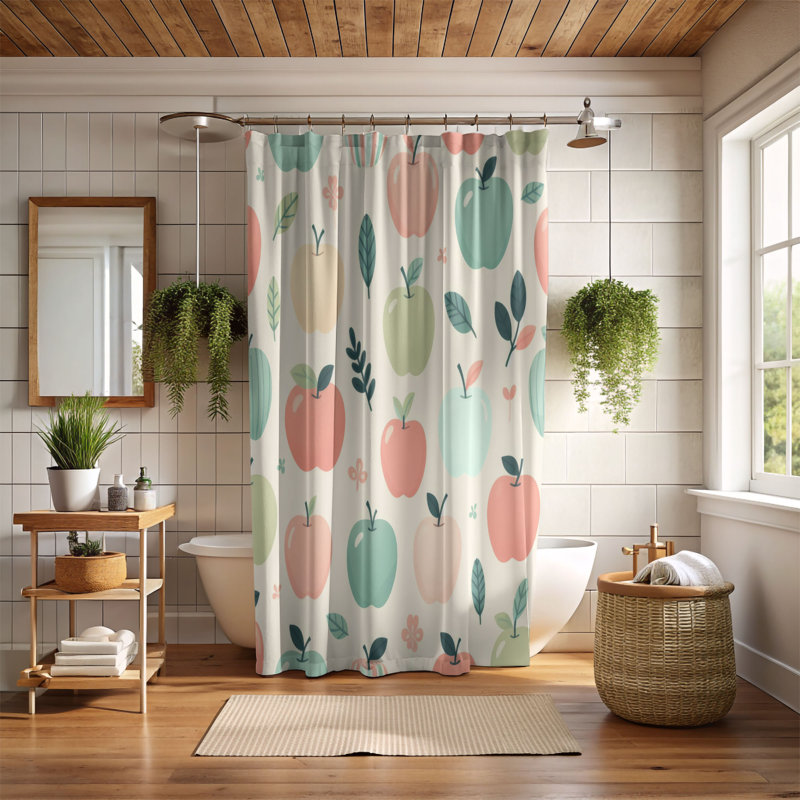 Rideau de douche standard 1 pièce, H 74 po x l 71 po