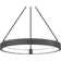 Derilien 1 - Light Matte Black LED Wagon Wheel Pendant