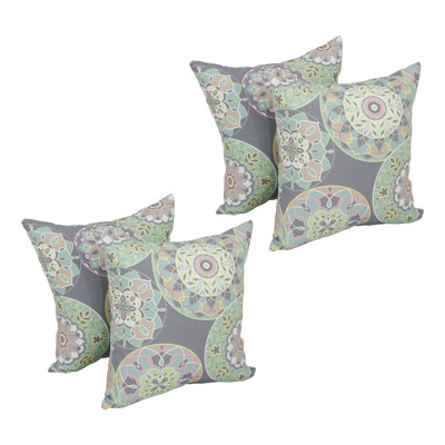 Outdoor Cushion Collection Floral Outdoor Reversible Throw Pillow