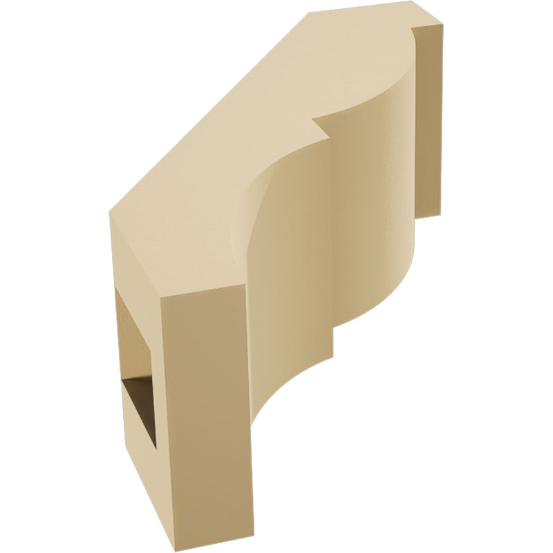 Attelle de genou en uréthane Valencia Signature, brun clair apprêté, L 5 po x P 10 po x H 14 po