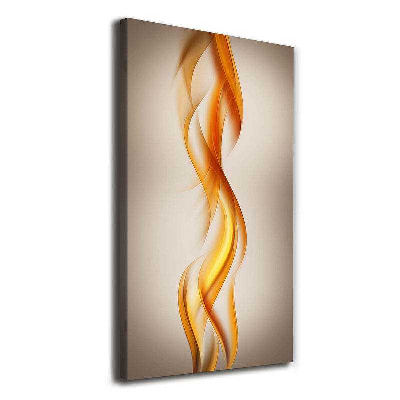 Waves Abstraction - Wrapped Canvas Print