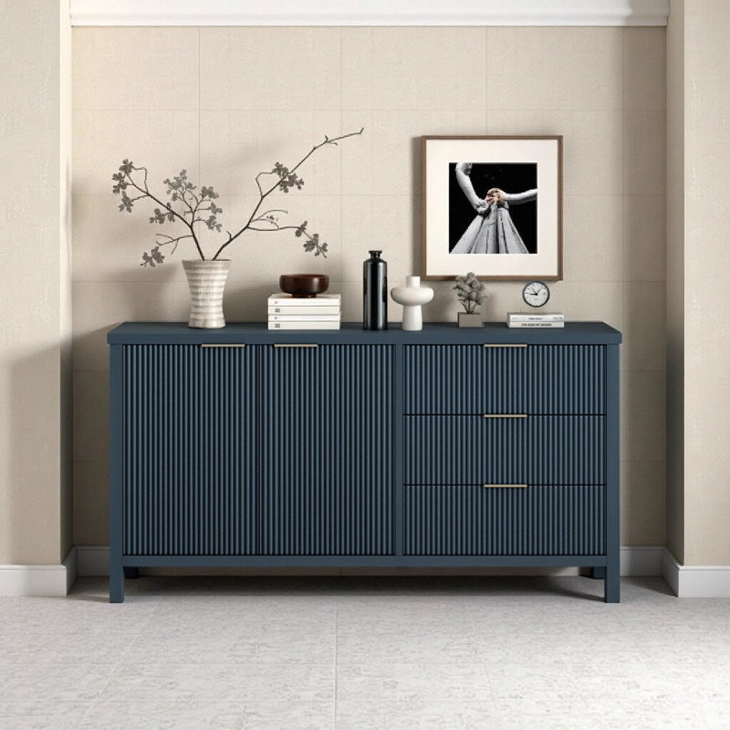 Buffet Minimalist, Bleu