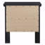 Élégante table de chevet transitionnelle noire-1631535252