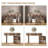 47.24"Minimalist Retractable Dressing Table