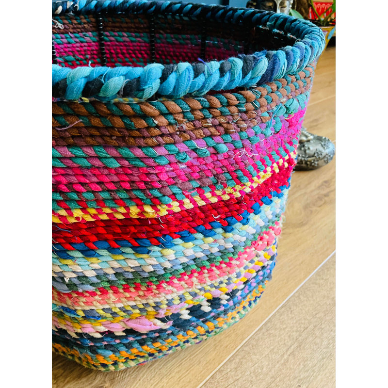 Langley Street Fabric:Metal Decorative Basket