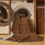 Machine Washable Abstract Brown Area Rug-2031575988